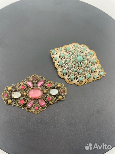 Антикварная Брошь Найгер Neiger Чехия