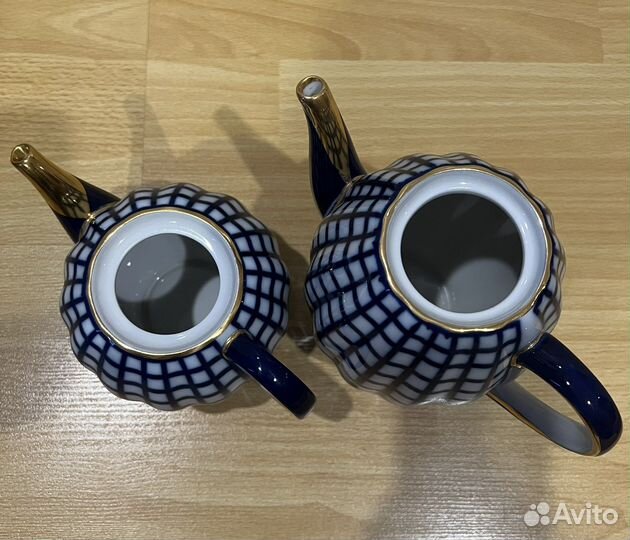 Кобальтовый фарфоровый сервис