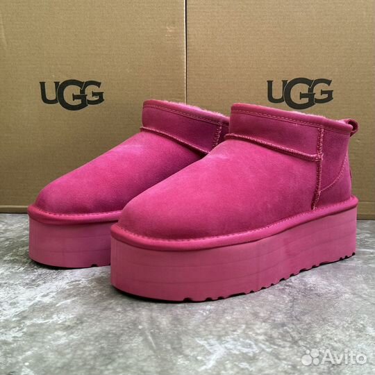 Ugg classic ultra mini platform taffy pink