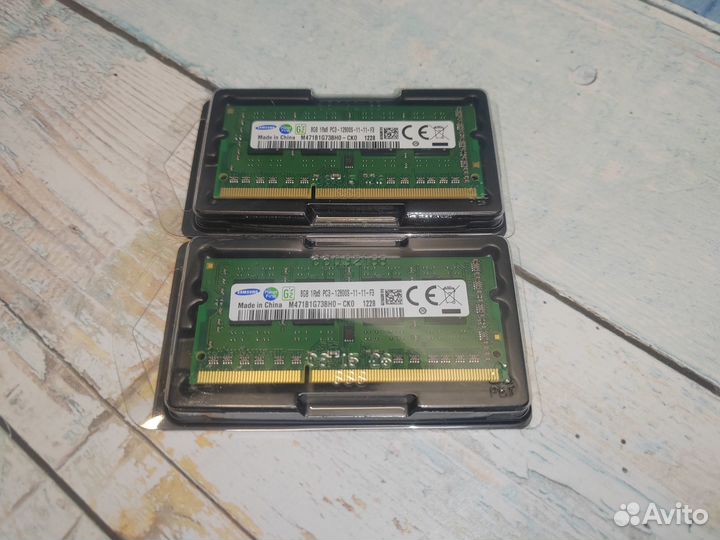 Комплект 16Гб (8+8) DDR3 1600мгц 1.5В для ноутбука