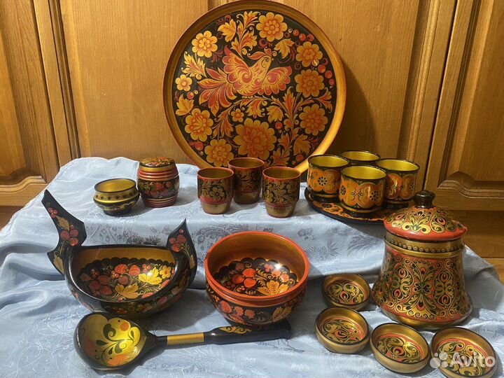 Посуда хохлома