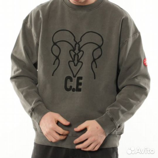 Свитшот cavempt серый oversize cav empt