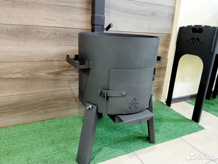 Печь 3мм с зольником для казана 10-12л