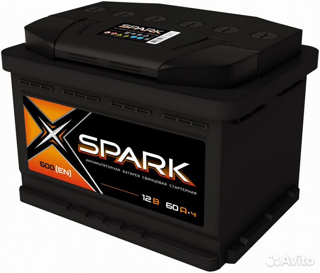 Аккумулятор Spark 60 Ah на Ваз 2107,2109,2190,1117