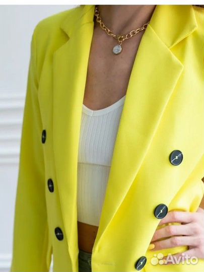 Пиджак женский жёлтый новый