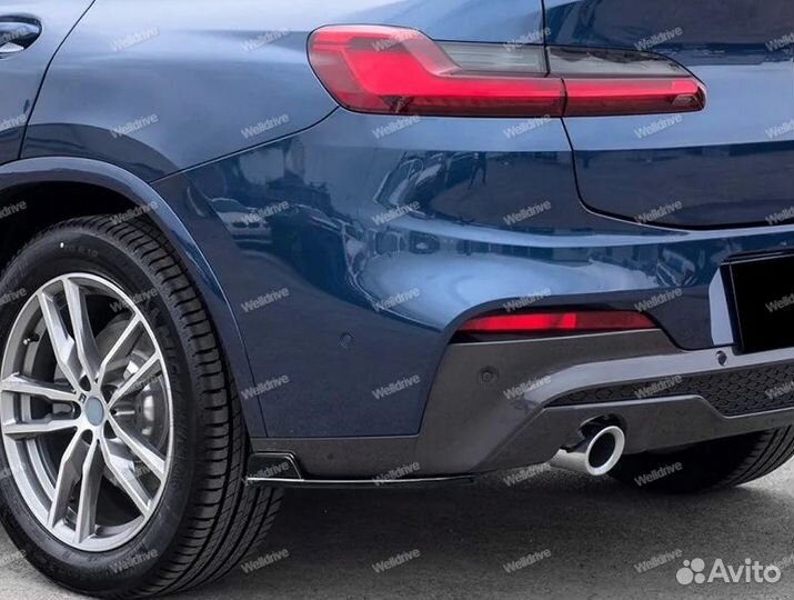 Лезвия задние BMW X4 G02 дорест M Sport черные