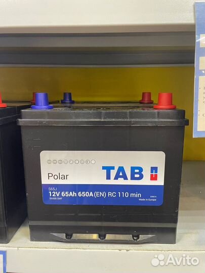 Аккумулятор Tab Asia 65 обратная полярность