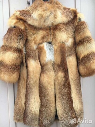 Шуба из рыжей лисы