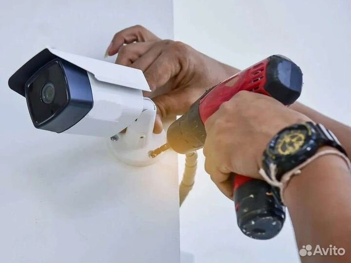 Установка видеонаблюдения Камеры Монтаж Демонтаж