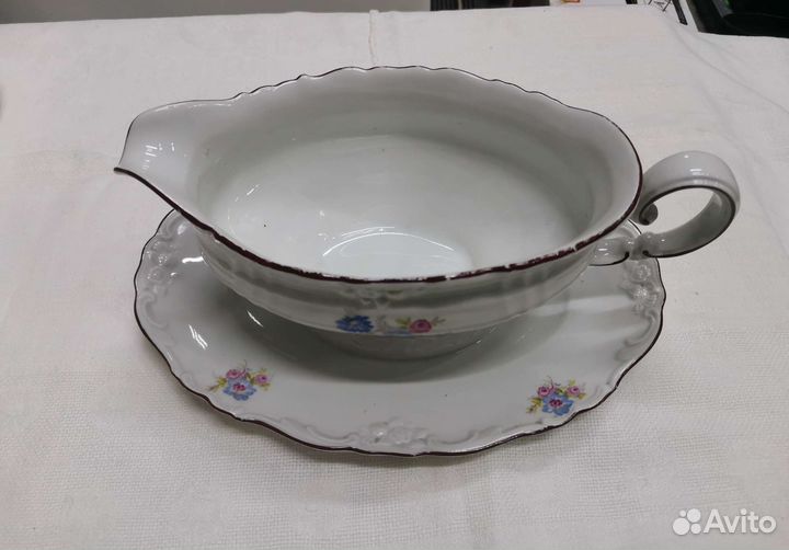 Соусник Фарфор Felda Rhon Германия 30е гг (Ч)