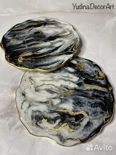 Подстаканники из эпоксидной смолы