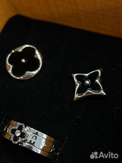 Серьги, кольцо Louis Vuitton lux новинка