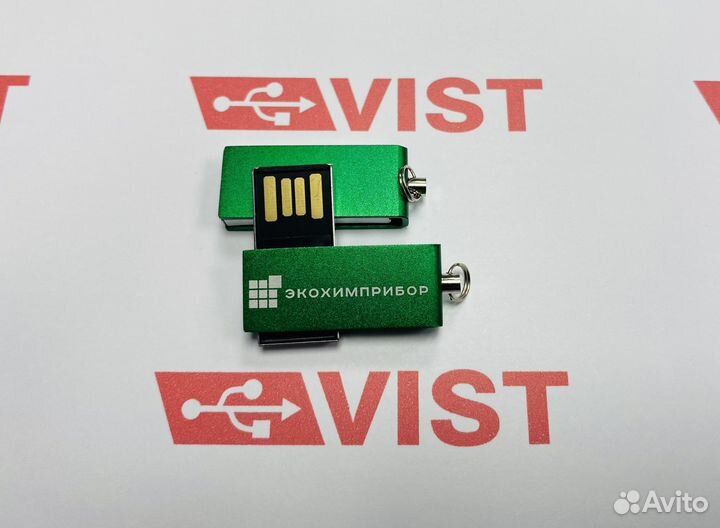 Флешка металлическая под гравировку от 15 шт MT229