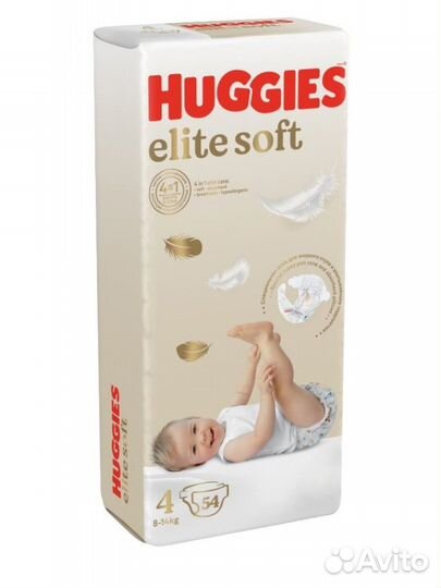 Подгузники Huggies Elite Soft 4 8- 14 кг