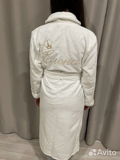 Именной халат с вышивкой