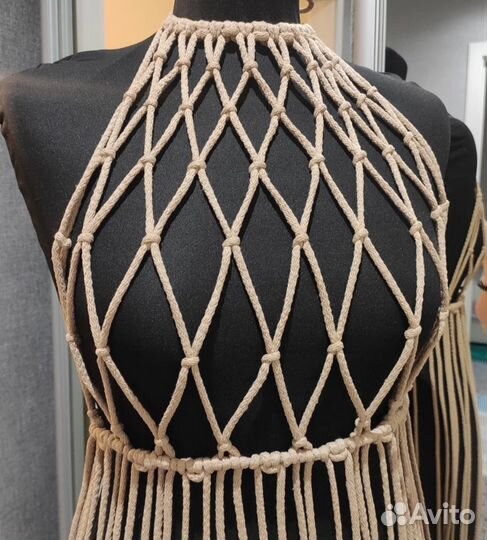 Макраме: топ сетка, платье, юбка, накидка