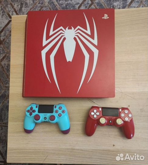 Ps4 pro spider man edition + геймпада