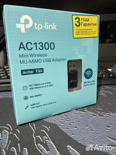 Интернетный адаптер AC1300 Archer T3U