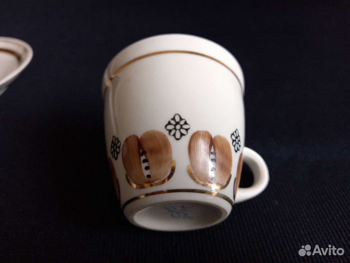 Кофейный сервиз фарфор ручная роспись