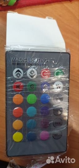 Светодиодная лампа RGB 3Вт c пультом. Новая