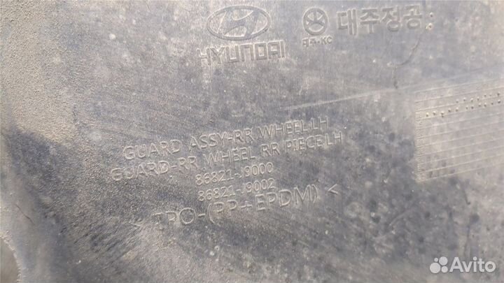 Защита арок (подкрылок) Hyundai Kona 2017, 2019