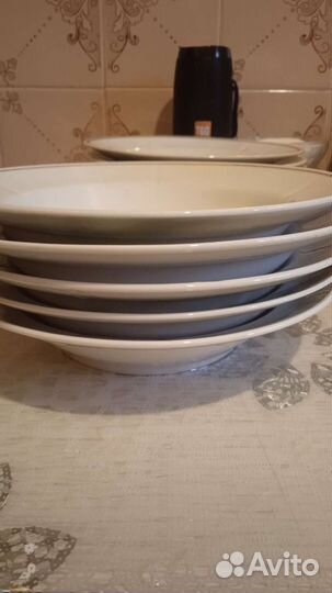 Сервиз чайный, тарелки набор(суповые и под второе)