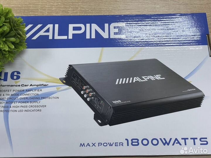 Усилитель звука 4 канала 1800watts Alpine (новый)