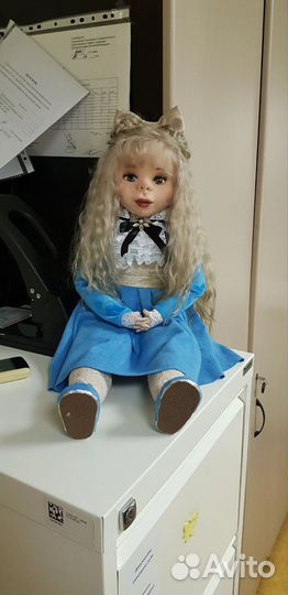 Кукла в технике скульптурный текстиль, рост 60 см