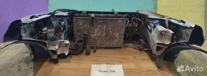 Передняя часть (ноускат) Пежо 206/ Peugeot 206, 05