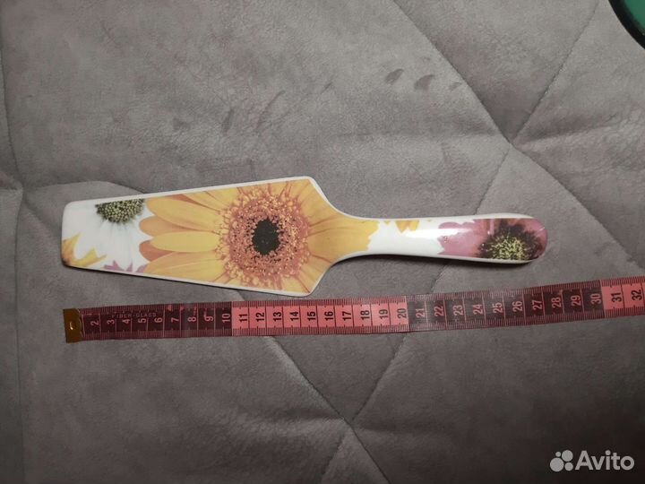 Блюдо тарелка для выпечки с лопаткой фарфор