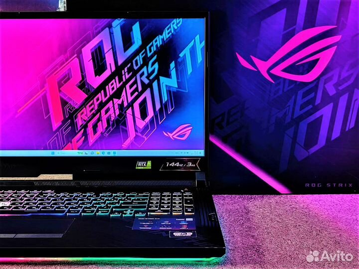 Топовый Asus ROG RTX2070 / Core-i7/ 17.3 144Hz FHD