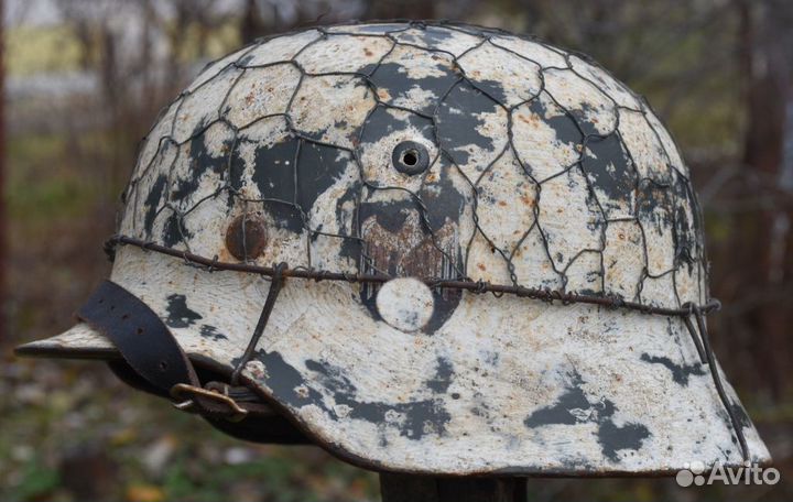 Каска М35/62 зимник реставрация