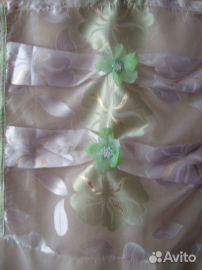 Шторы из органзы для кухни