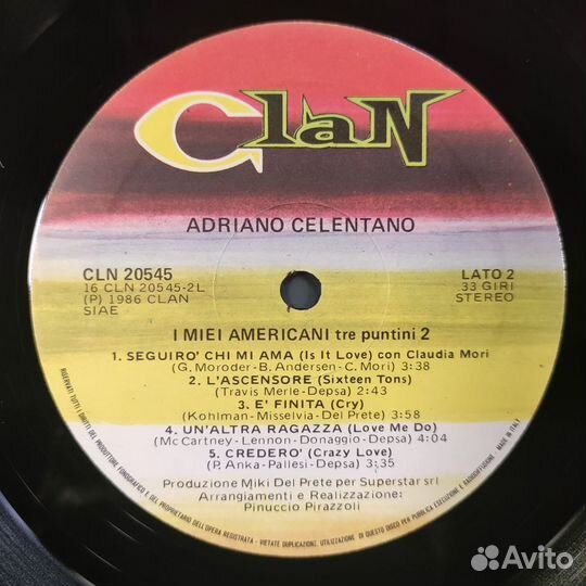 Adriano Celentano – I Miei Americani (Tre Puntini)