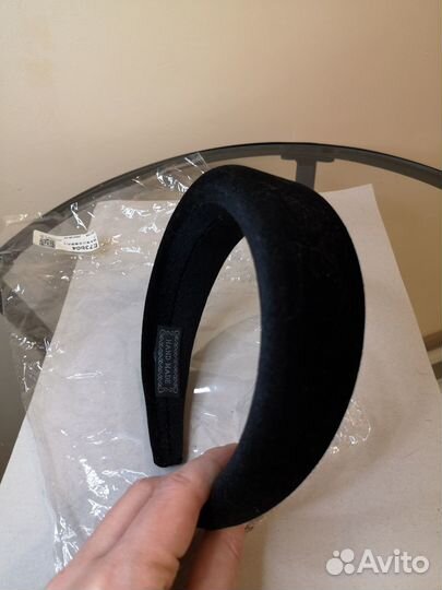 Бархатный ободок широкий