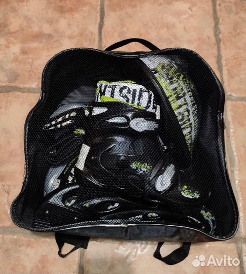 Новый набор роликов с защитой. Размер 35-38