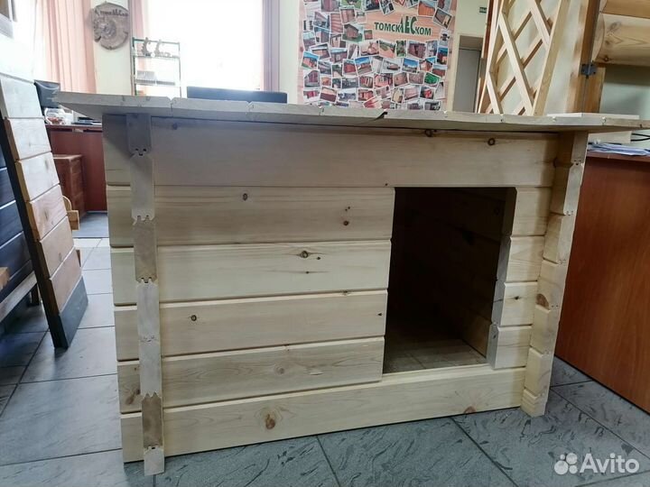 Будка для крупной собаки 1мх1.2х0.84м