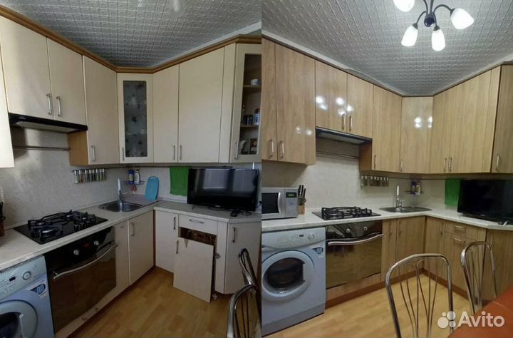 Замена старого кухонного фасада на новый