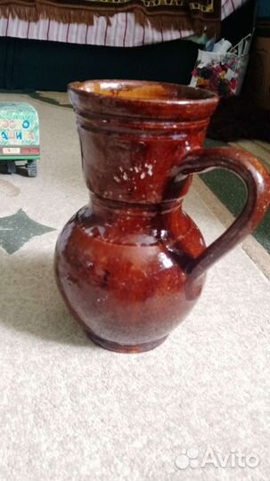 Глиняный кувшин СССР набор глиняный для коньяка но