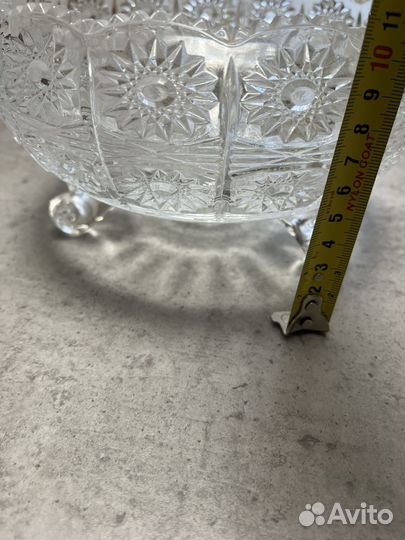 Ваза хрустальная