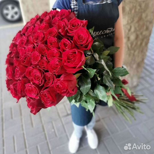 Розы высокие Доставка цветов