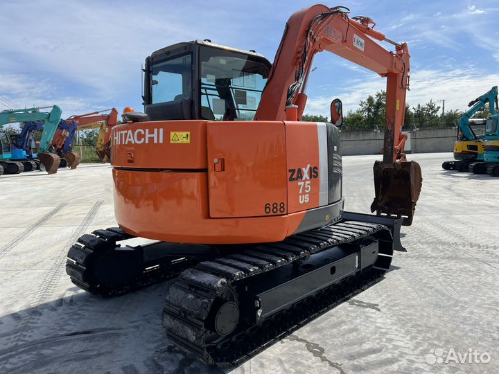 Мини-экскаватор Hitachi ZX75US-A, 2021