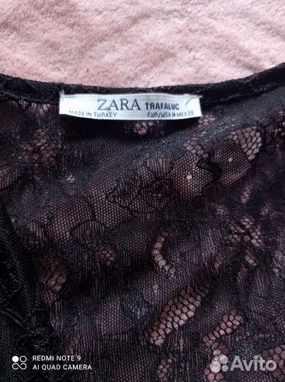 Боди zara кружевное