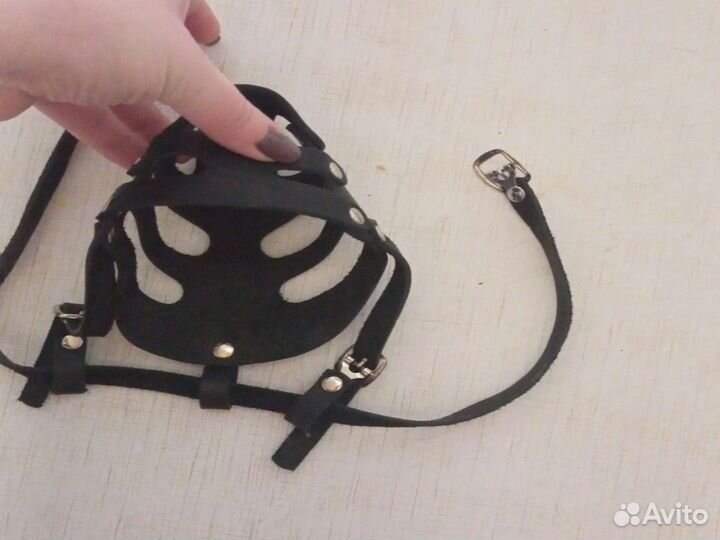 Намордник для собак кожаный