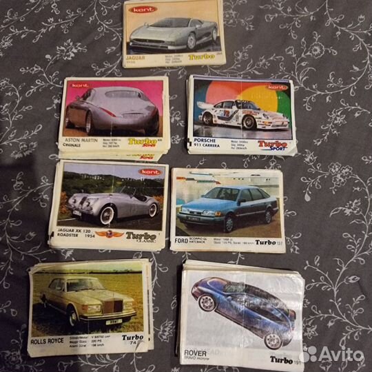 Вкладыши от жвачки turbo турбо