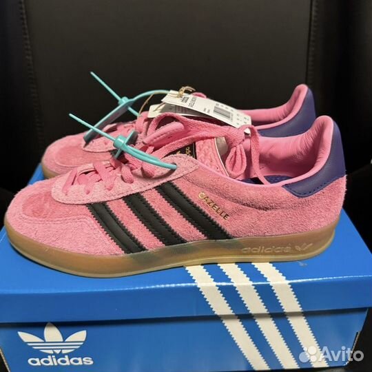 Adidas gazelle indoor pink bliss purple оригинал