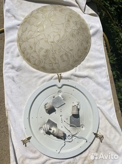 Люстра потолочная стекло цветное