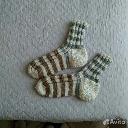 Носки шерстяные, следки и варежки