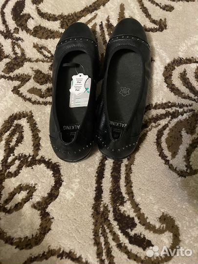 Балетки натуральная кожа 38