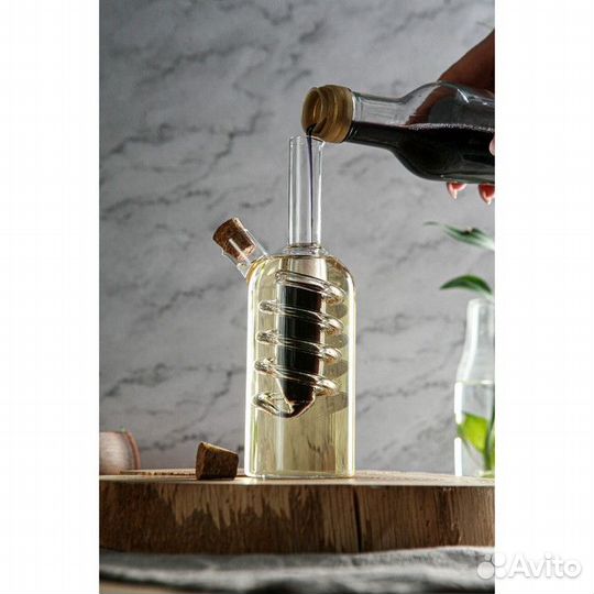 Бутыль стеклянная для соусов и масла 2 в 1 'Фьюжн